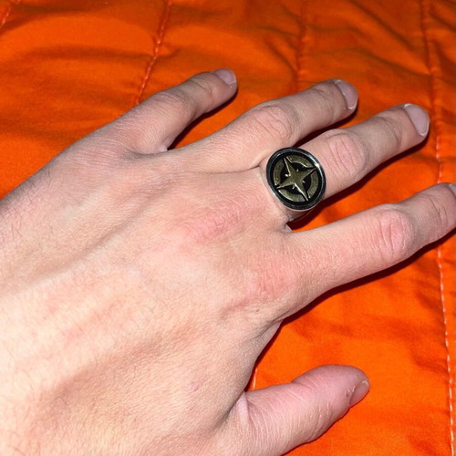 Handmade Silver925 Compass Ring 20mm new