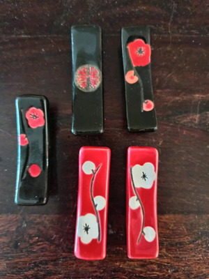 Vintage ιαπωνικά στηρίγματα για ξυλάκια σε άριστη κατάσταση