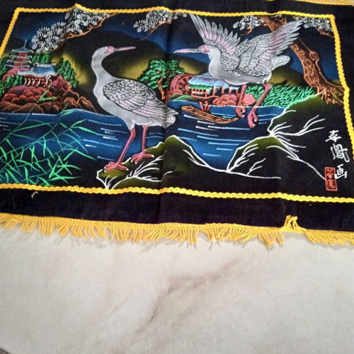Decorative vintage pillowcases used, set of 3 pieces