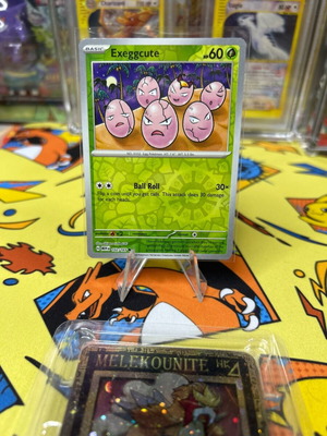 Pokemon Exeggcute reverse holo κάρτα νέα με θήκη
