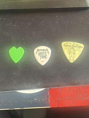 Metallica plectrums καινούργια, White Fang, Kirk, Jeff