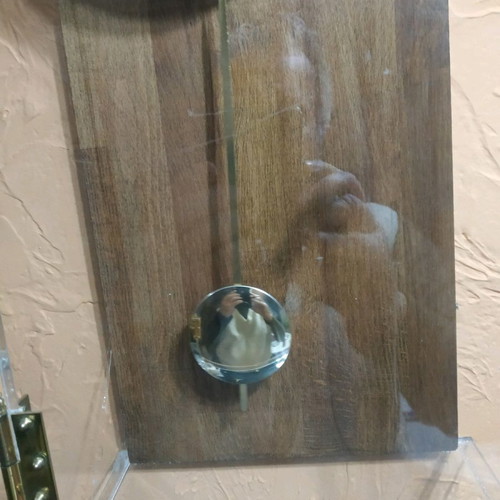Wall clock wind-up new with plexiglass dial