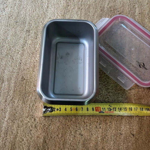 Küchenprofi stainless steel lunchbox used, airtight and durable