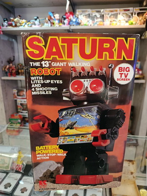 Saturn 13" Γιγαντιαίος ρομπότ Kamco 80's Καινούργιο με μπαταρίες