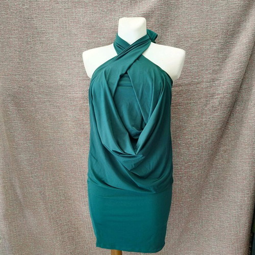 Multifunctional dress new in emerald, sizes S-L