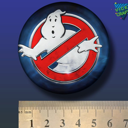 Ghostbusters pin new, 6 cm diameter