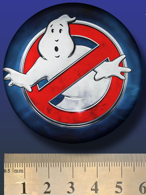 Ghostbusters pin new, 6 cm diameter