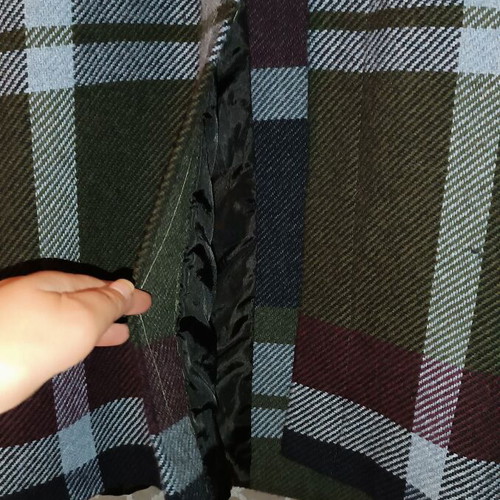 BSB women's long checkered coat used
