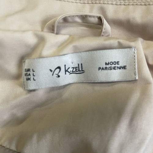 Cropped trench coat jacket like new, beige, size large
