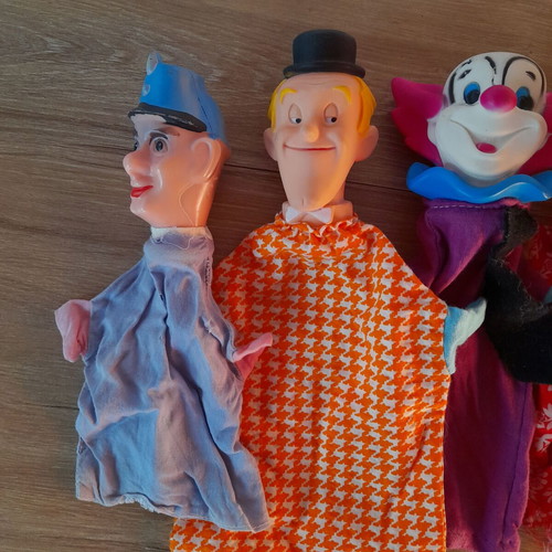 Puppet theater dolls used, set of 7, rare from the '80s