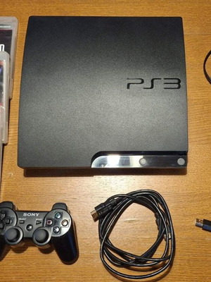 Sony PlayStation 3 Slim κονσόλα σε πακέτο με DualShock 3 και 3 παιχνίδια