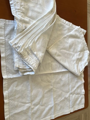 Linen napkins like new, pack of 12+2
