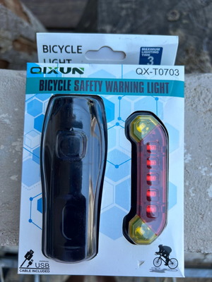 Bicycle lights set
