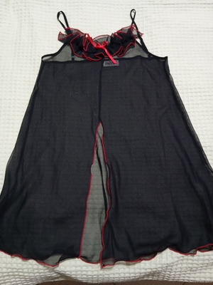 Baby doll Izabella large new, black and red