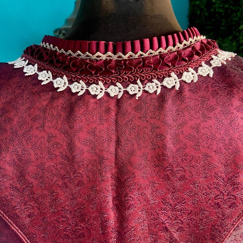 Bavarian dirndl sleeveless corset top new, burgundy