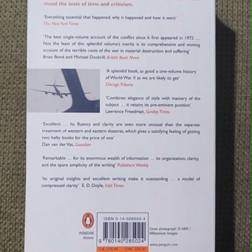 The Penguin History of the Second World War book like new, English