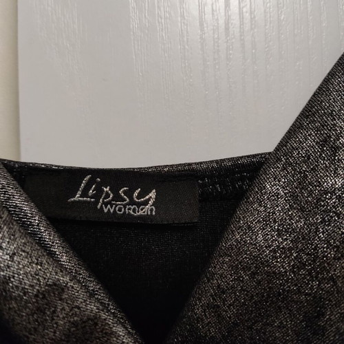 Lipsy London Metallic Evening Dress like new, balloon hem