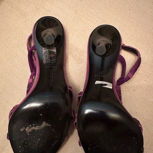 Donna Karan purple summer heels used, size 37