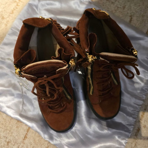Μποτάκια Giuseppe Zanotti καστόρινα σαν καινούργια, νούμερο 38, καφέ