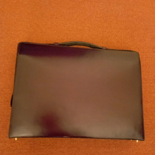 Franzen vintage briefcase bag brown new, genuine leather