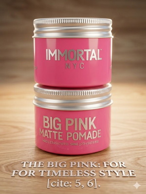 Immortal Big Pink Pomade new