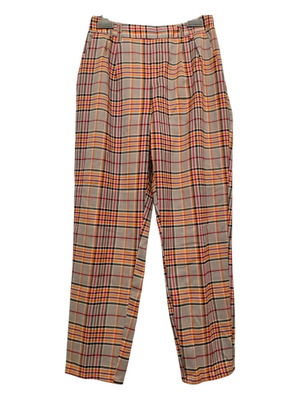 Carrot plaid pants new size S/M with back elastic, multicolor