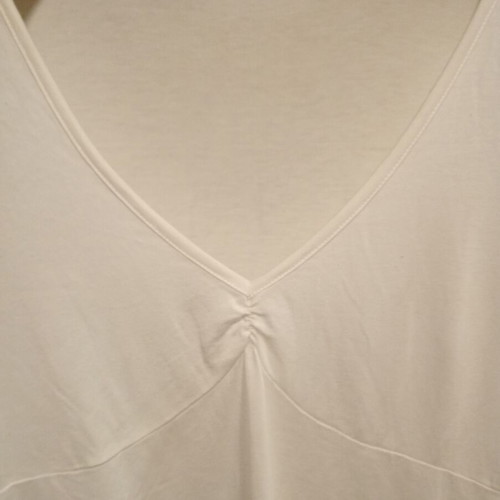 Women's Secret long-sleeve sleepwear top, white with colorful design, size UK 10 EUR 38