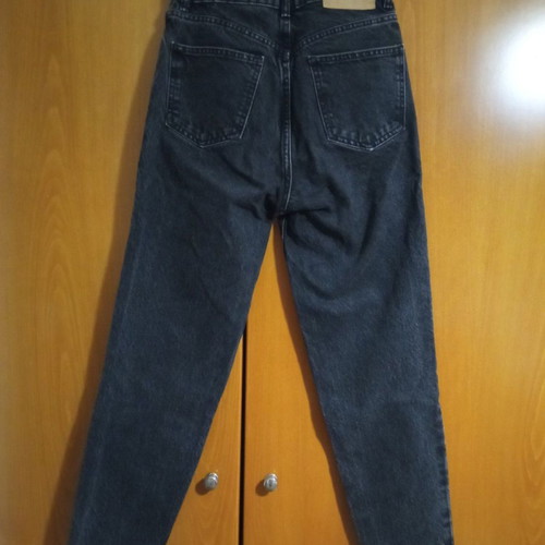 Zara Mom Style Jeans XS 34 used, high waist, black
