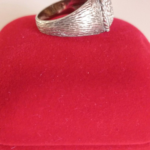 Silver ring 925 with zircon like new, size 56