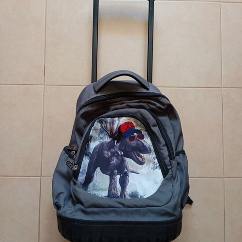 Lyc Sac One Rock 'n' Roll primary school trolley backpack Jurassic used