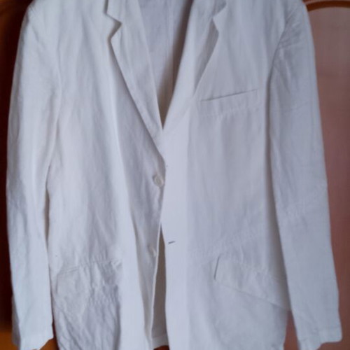 Futoro Linen Jacket made in Italy like new, white, summer
