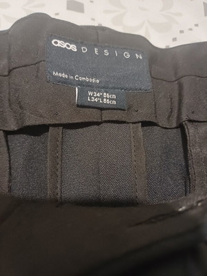 ASOS Grey Fit Trouser W34L34