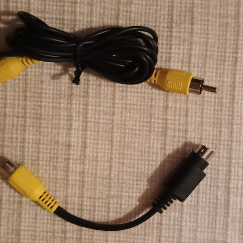 Rare RCA female to S-Video male adapter with bonus RCA cable