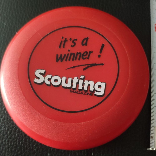 Scout decorative frisbee used 12cm