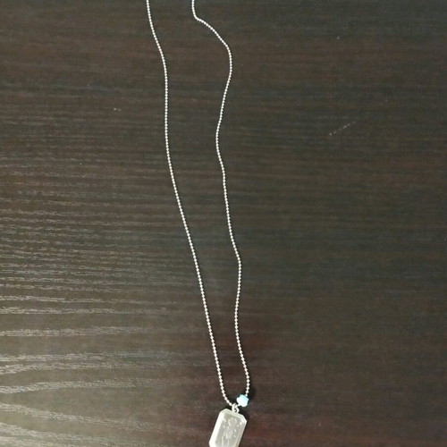 Handmade long steel necklace like new