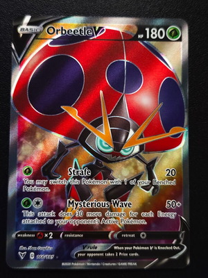 Pokemon Orbeetle V 166/185 from Vivid Voltage 2020 collection new