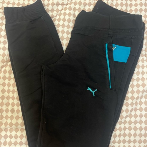 Puma black tracksuit like new with blue details size M