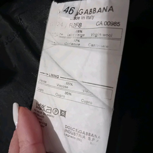 Dolce & Gabbana women's jacket used, black with gray stripes