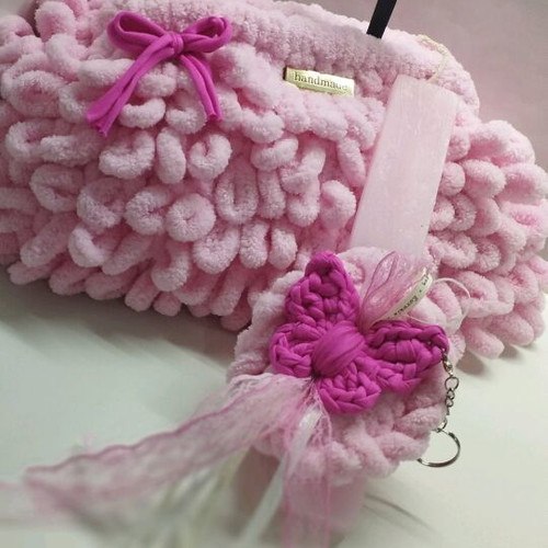 Gift set candle and puffy bag like new