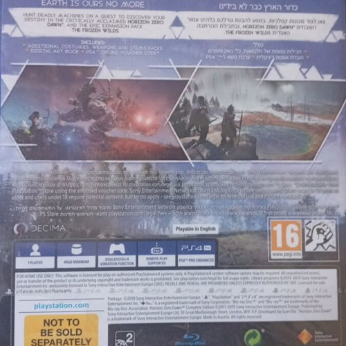 Horizon Zero Dawn Complete Edition PlayStation 4 new, action