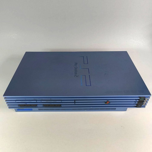 Sony PlayStation 2 Aqua Blue SCPH-50004 PAL console used, collectible edition