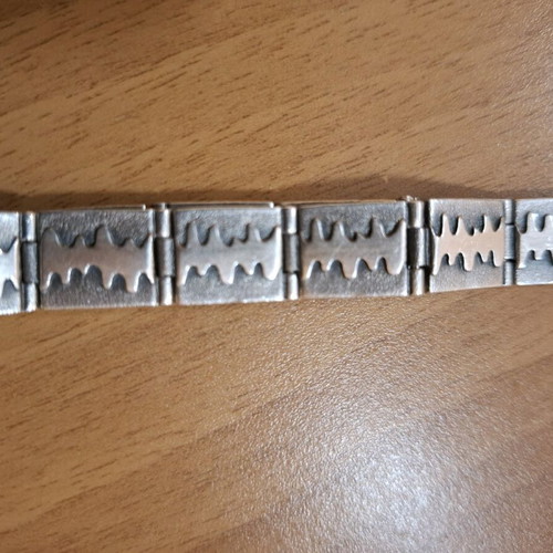 Silver 925 bracelet refurbished with patina