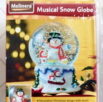 Melinera Musical Snow Globe with Snowman and Christmas Decoration
