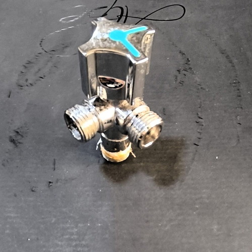 Arco A-80 Angle Valve with Two Outlets, Like New, Polished Chrome