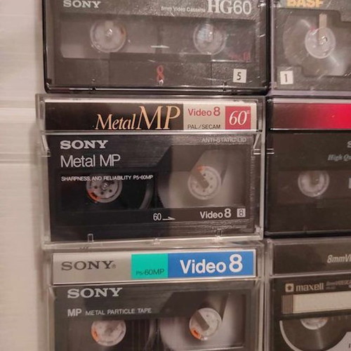 Video 8 cassettes used, pack of 13 pieces