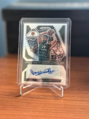 23-24 Panini EuroLeague Prizm Bourousis Auto Panathinaikos card
