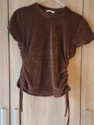 Sugar Free women's blouse size S like new, brown