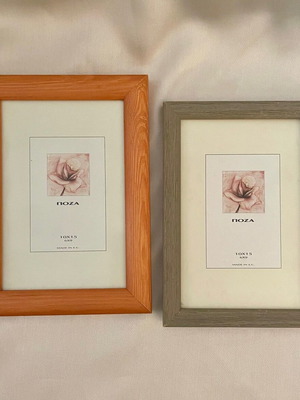 Wooden POZA photo frames new 10x15cm, set of 2