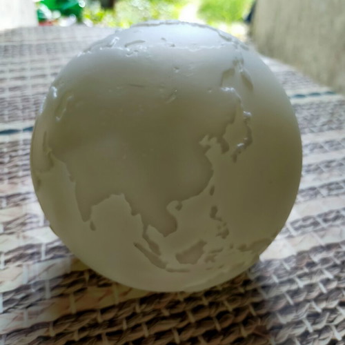 World globe lamp