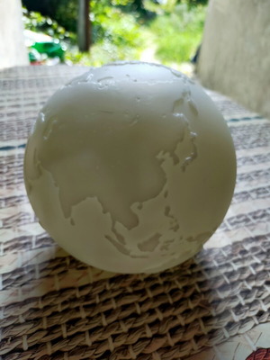World globe lamp